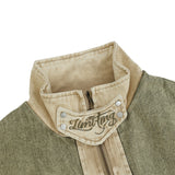 Men Denim Jacket Stitching Washed and Worn Denim Jacket Coat Men's Autumn and Winter Loose Denim Jacket