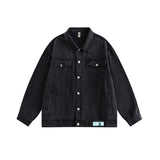 Unisex Jacket Autumn Washed Dyed Denim Coat