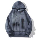 Men Fleece Lined Hoodie Hooded Sweater Men's Winter Clothes Loose Thick Warm Pullover