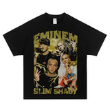 Detroit Eminem Hoodie Vintage Eminem Printed Cotton Long Sleeves