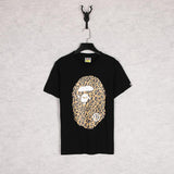 Bathing Ape T Shirt Summer Leopard Print Short Sleeve T-shirt