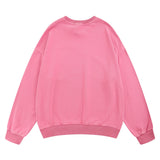 Men Hoodie Sweater Men's Loose Leisure Sports Letter Printing Worn Looking Washed-out