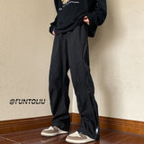 Men Sweatpants Men's Spring and Autumn Fashion Brand Workwear Pants Straight Mop Casual