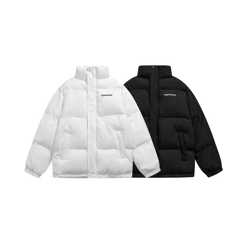 Unisex Jacket Winter Pleated Casual Bread Coat