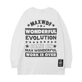 Men Long Sleeve Shirt Autumn and Winter Long Sleeve T-shirt Men and Women Ins Hip Hop Style Loose