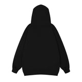 Men Hoodie Turtleneck Hooded Sweater Men's Paste Cloth Embroidery Letter Pullover