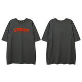 Men T Shirt Letter Short Sleeve T-shirt Harajuku Country Fashion Brand Summer Couple