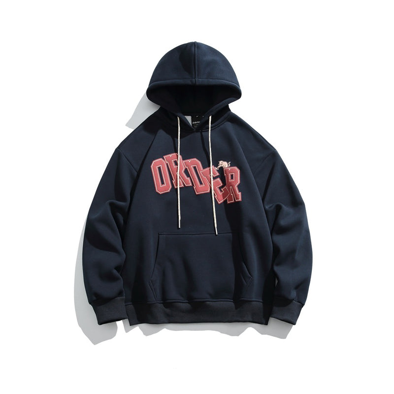 Unisex Hoodie Winter Retro Loose Hooded Sweater for Men and Women