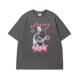 Men T Shirt Letter Printed Cotton Short-Sleeved T-shirt Men's Summer Loose