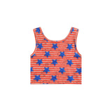 Women's Vest Printed Striped Short Style Summer Sleeveless