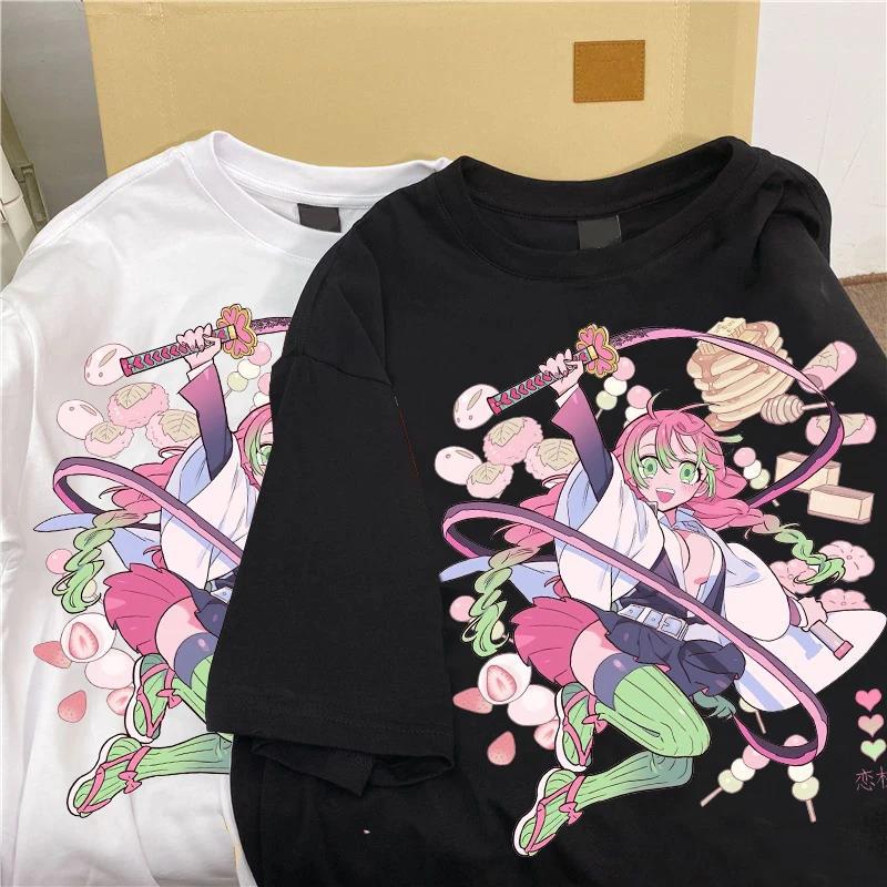 Cartoon Prints Women T Shirt Streetwear Print Loose