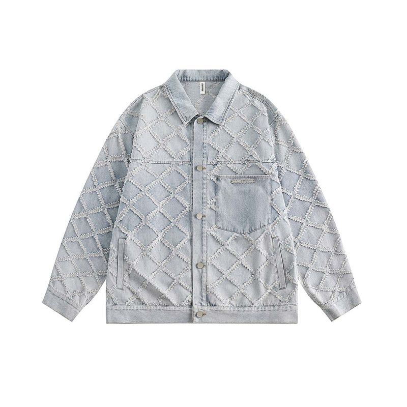 Unisex Jacket Autumn Water Washed Hole Jacket Coat for Women
