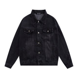 Palm Angle Jacket Palm Angels Embroidery Washed Denim Jacket Men and Women