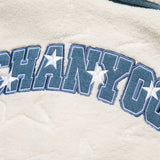 Men Cotton Mixed Jacket Coat Cashmere Cotton-Padded Coat Men's Winter Loose Stitching Affixed Cloth Embroidered