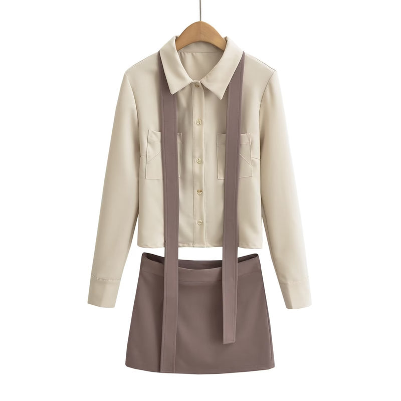 Women Skirt Fall Slim Fit Half-Length Skirt Outfit Female Fashion
