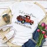 Women's Independence Day T Shirt Short Sleeve T-shirt Women's Fashion Loose