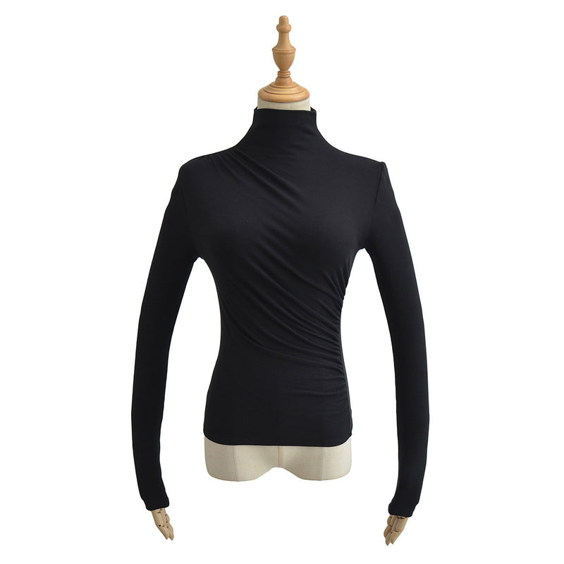 Women T-Shirt Bottoming Shirt T-shirt Slim Long Sleeve Top Women