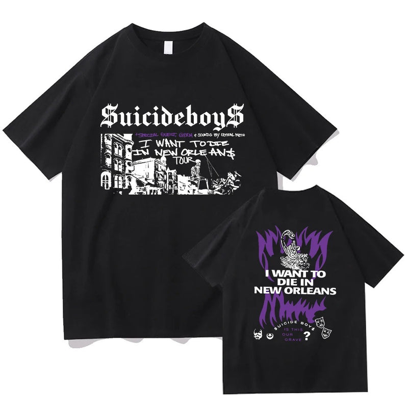 Suicideboys G59 T Shirt Men Fashion I Want To Die In New