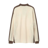 Men Hoodie Sweater Loose Men's Letter Embroidered Long Sleeve Polo Shirt