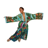 Jungle Print Maxi Dress Printed Jacket