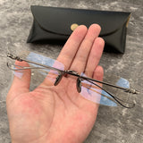 CHH Chrome Hearts Glasses Crowe Glasses Frame Business Gold Edge Punching