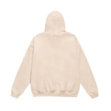 Men Fleece Lined Hoodie Hooded Sweater Loose Men's Clothing Ins Letter Embroidered Printed Pullover