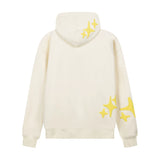 Men Fleece Lined Hoodie English Letter Hooded Sweater Men's Loose Hooded Cardigan Autumn and Winter