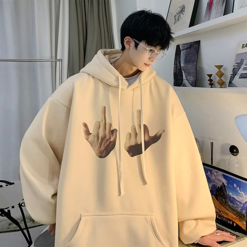 Men Hoodie Hooded Sweater Men Spring and Autumn Fashion Brand Loose Casual