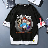 Sally Face T Shirts Anime Adventure Puzzle Sally Face