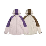 Unisex Jacket Fall Color-Blocking Printed Jacket