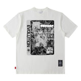 Men's T Shirt Dark Style Printed Short-Sleeved T-shirt Men's and Women's High Street Loose Trendy