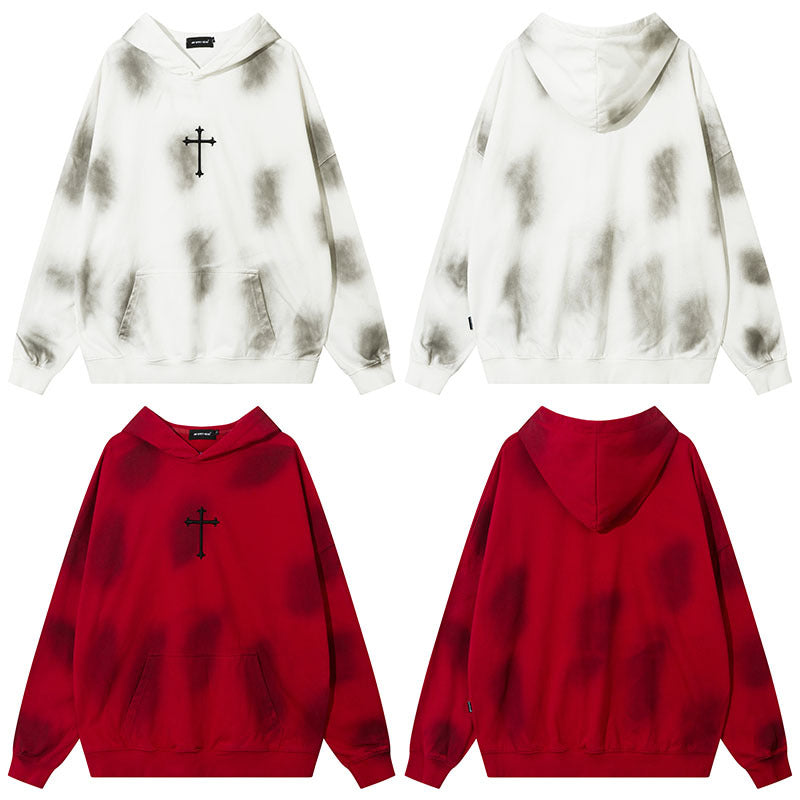 Unisex Vintage Hoodie Washed Pullover Hooded Sweater Men