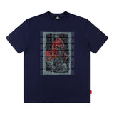 Men's T Shirt Printed Short-Sleeved T-shirt Men's and Women's Retro Distressed