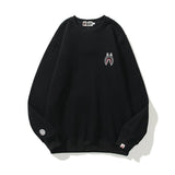 Bathing Ape Sweatshirts Winter Men and Women Shark Logo Print round-Neck Pullover