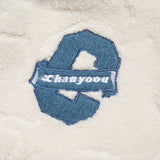 Men Cotton Mixed Jacket Coat Cashmere Cotton-Padded Coat Men's Winter Loose Stitching Affixed Cloth Embroidered