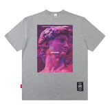 Men's T Shirt Portrait Short-Sleeved T-shirt Men's and Women's High Street Hiphop