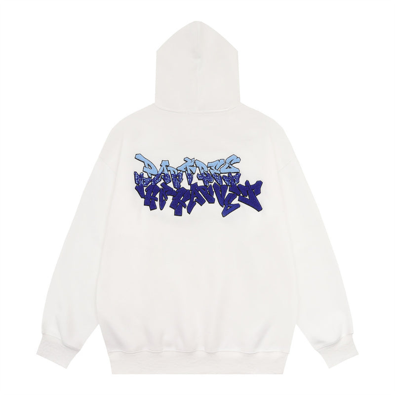 Men Hoodie Letter Hooded Sweater Spring and Autumn Men's Loose Casual Long Sleeves Pullover