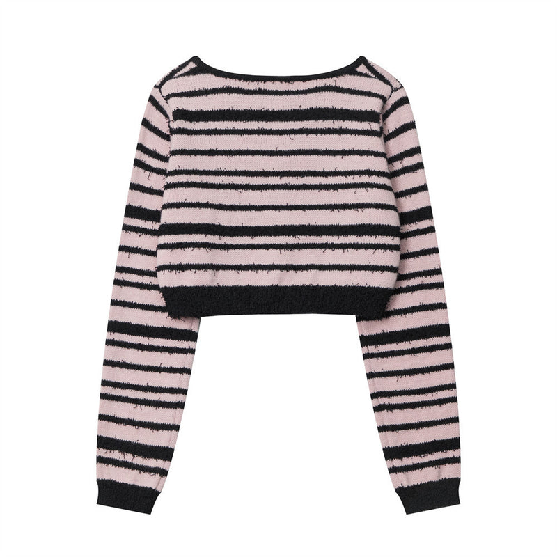 Women Sweater Girls' Short Sweater Autumn Leisure Knitted Coat
