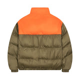 Men Cotton Padded Jacket Coat Vintage Stand-up Collar Cotton-Padded Clothes Ins Casual Winter Loose and Warm Bread Coat