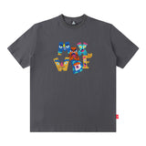 Men T Shirt Hip Hop Retro Short-Sleeved T-shirt Men's Loose Casual