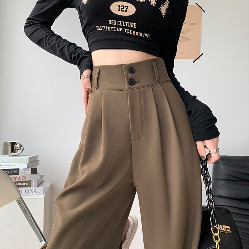 Palazzo Pants High Waist Wide Leg Pants for Women Spring and Autumn Loose Drooping Casual Suit Pants