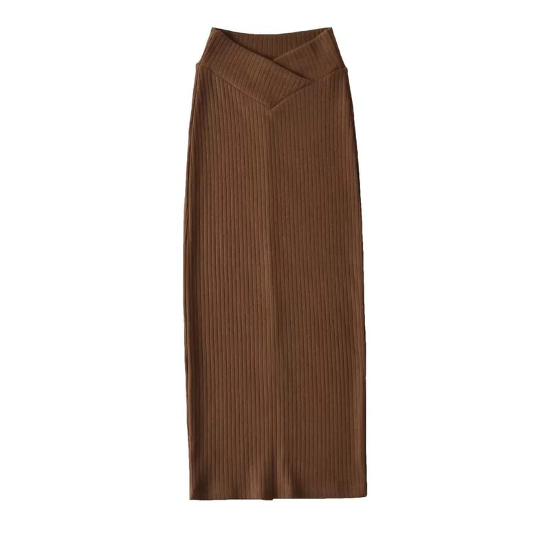 Women Skirt Autumn and Winter Knitting Skirt Wool Skirt