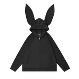 Women Hoodie Hooded Cardigan Sweater Autumn and Winter Loose Casual Jacket