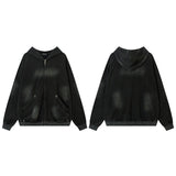 Unisex Vintage Hoodie Old Zip Cardigan Hooded