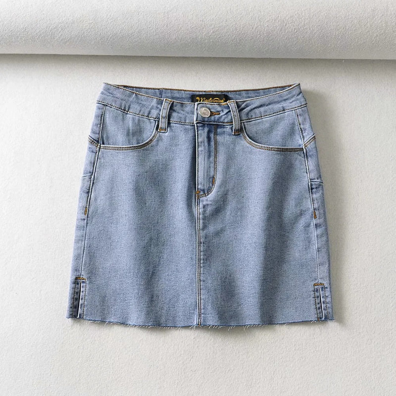 Women Skirt Summer Sheath Denim Skirt Skirt