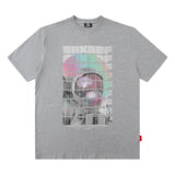 Men T Shirt Hip Hop Astronaut Printed Short Sleeve T-shirt Men and Women Couple