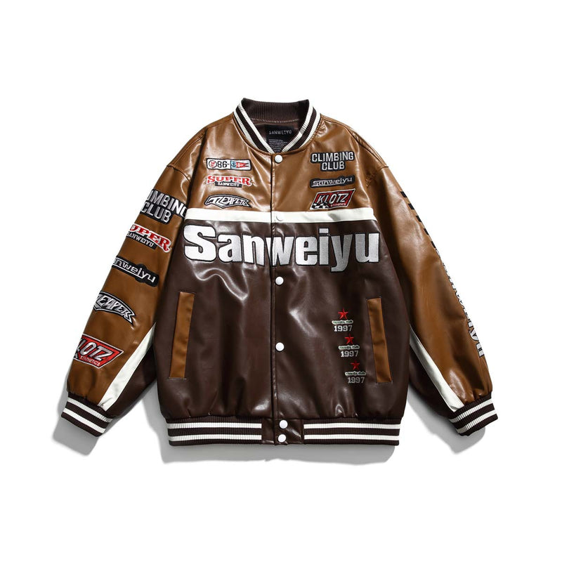 Unisex Jacket Autumn Embroidery Baseball Uniform Jacket