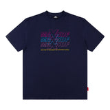 Men T Shirt Letter Print Summer Short-Sleeved T-shirt Men's Loose
