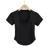 Women T-Shirt Summer Short-Sleeved Shirt Short T-shirt