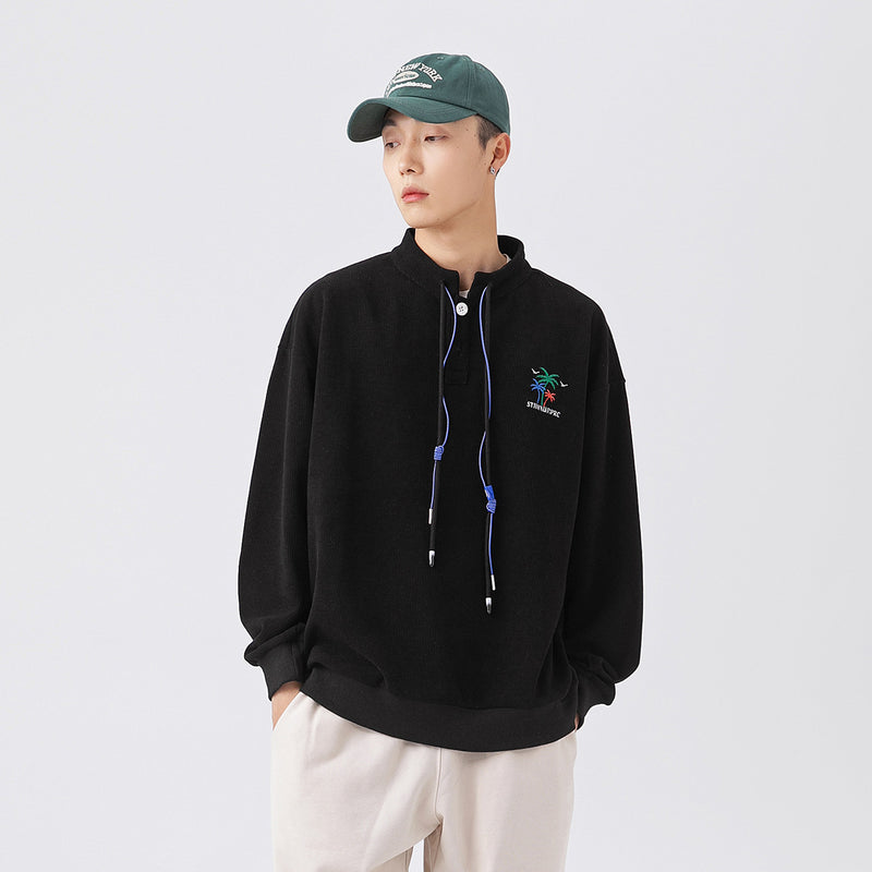 Unisex Hoodie Vintage Top Men's and Women's Loose-Fitting Casual Pullover Coat